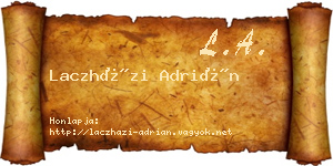 Laczházi Adrián névjegykártya