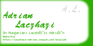 adrian laczhazi business card